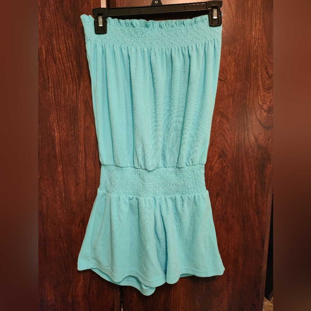 Light Blue Strapless Romper